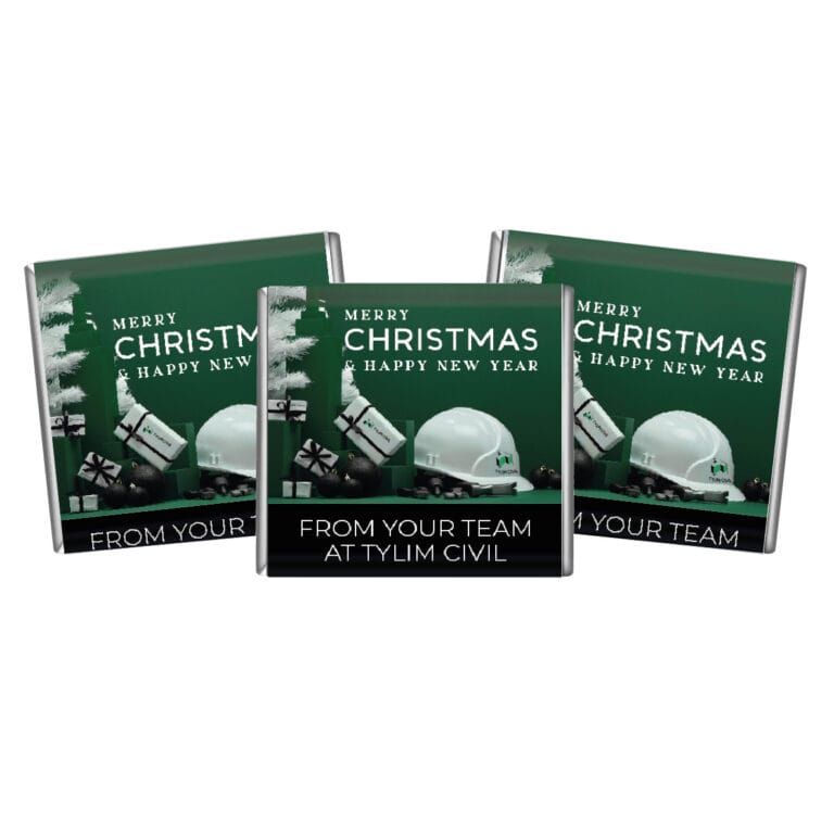 Construction Industry Personalised Christmas Petite Chocolates