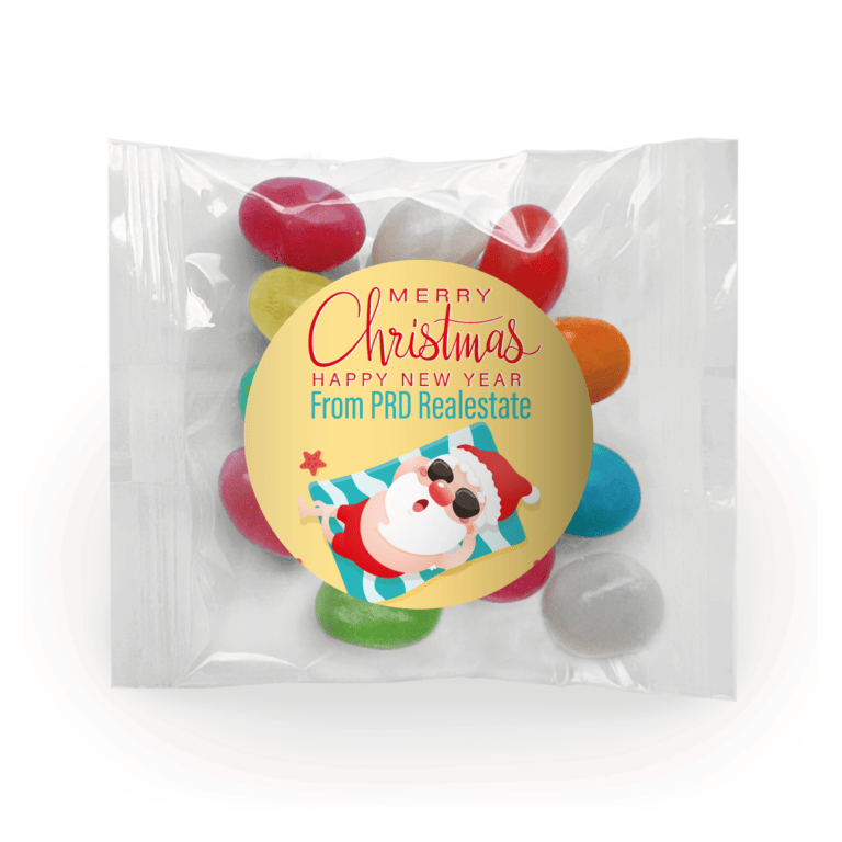 Sunbaking Santa  Jelly Bean Bags