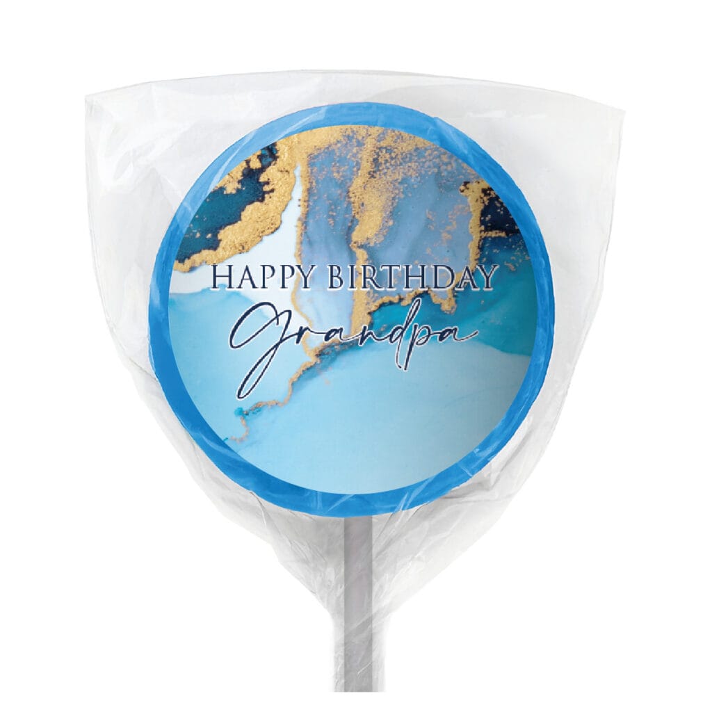 luxury blue & gold marble personalised chocolate bars