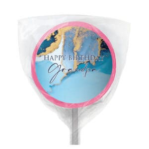 luxury blue & gold marble personalised chocolate bars