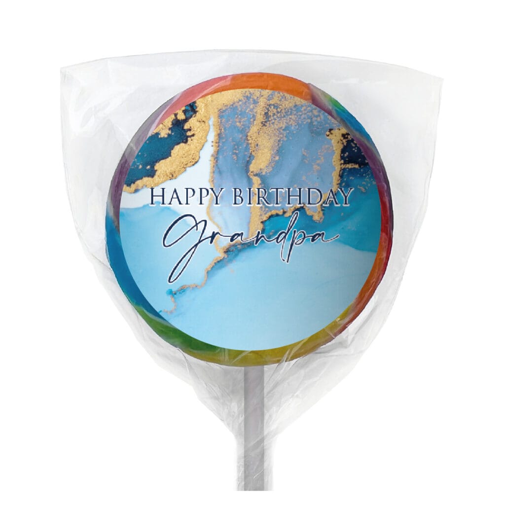 luxury blue & gold marble personalised chocolate bars