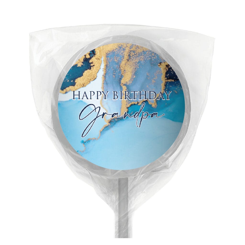 luxury blue & gold marble personalised chocolate bars