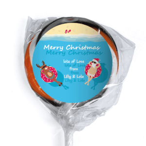 favour perfect favor donut santa lollipop orange