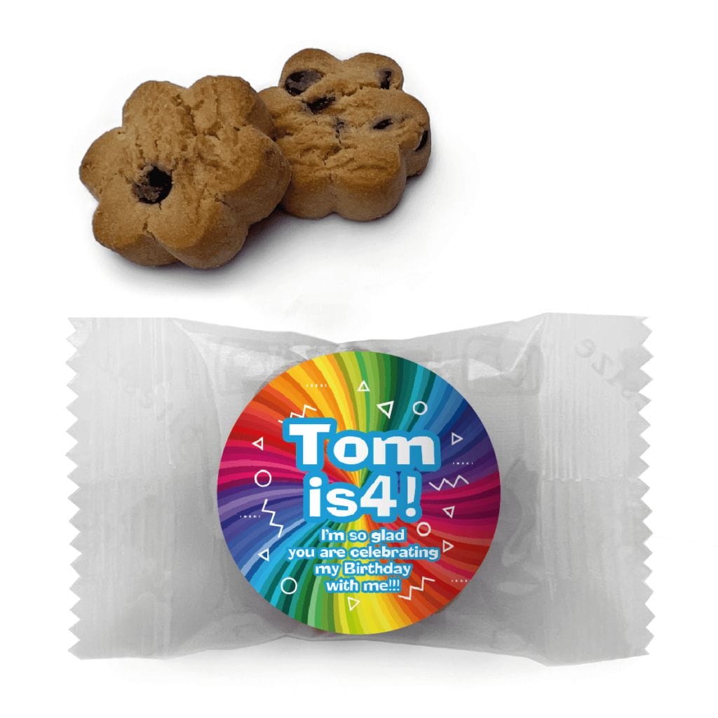 favour perfect favor boy rainbow party cookie