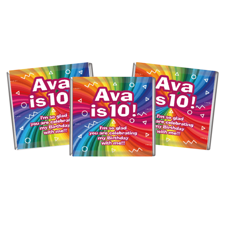 Rainbow Rays Petite Chocolate Favours
