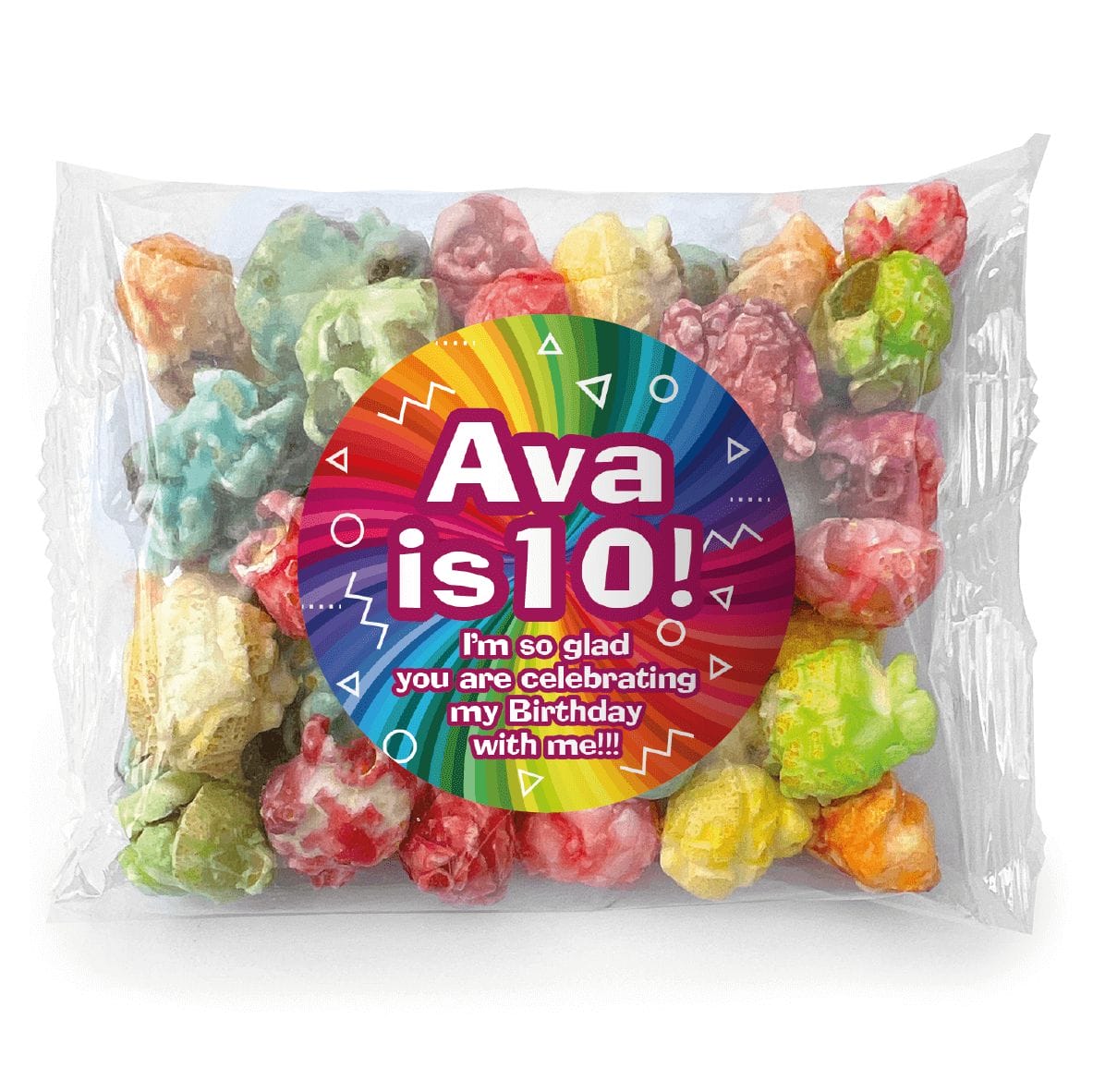 favour perfect favor girl rainbow party popcorn rainbow