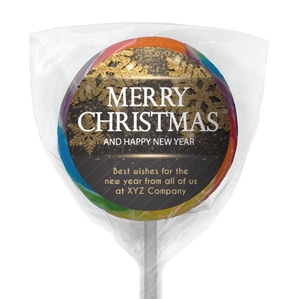 favour perfect favor xmas gold black lollipop rainbow