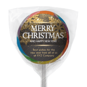 favour perfect favor xmas gold black lollipop rainbow