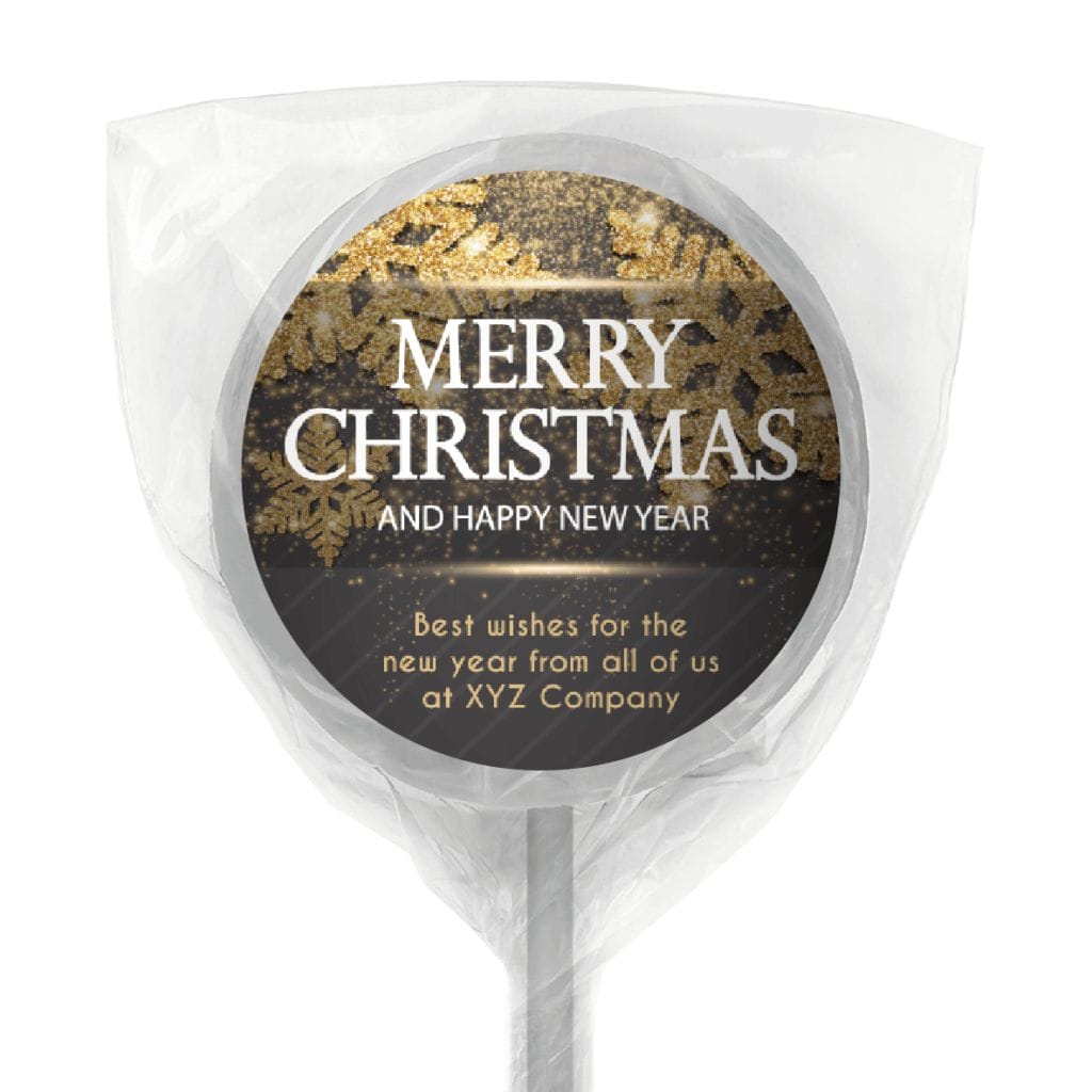 favour perfect favor xmas gold black lollipop white