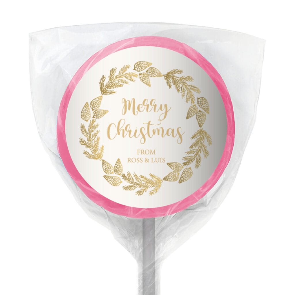favour perfect favor xmas gold pine lollipop pink