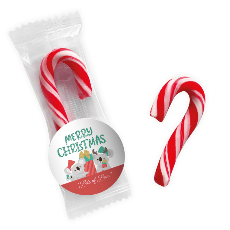 Christmas Koalas Personalised Mini Candy Canes