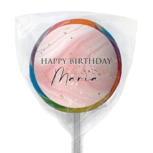 favour perfect favor marble pink lollipop rainbow