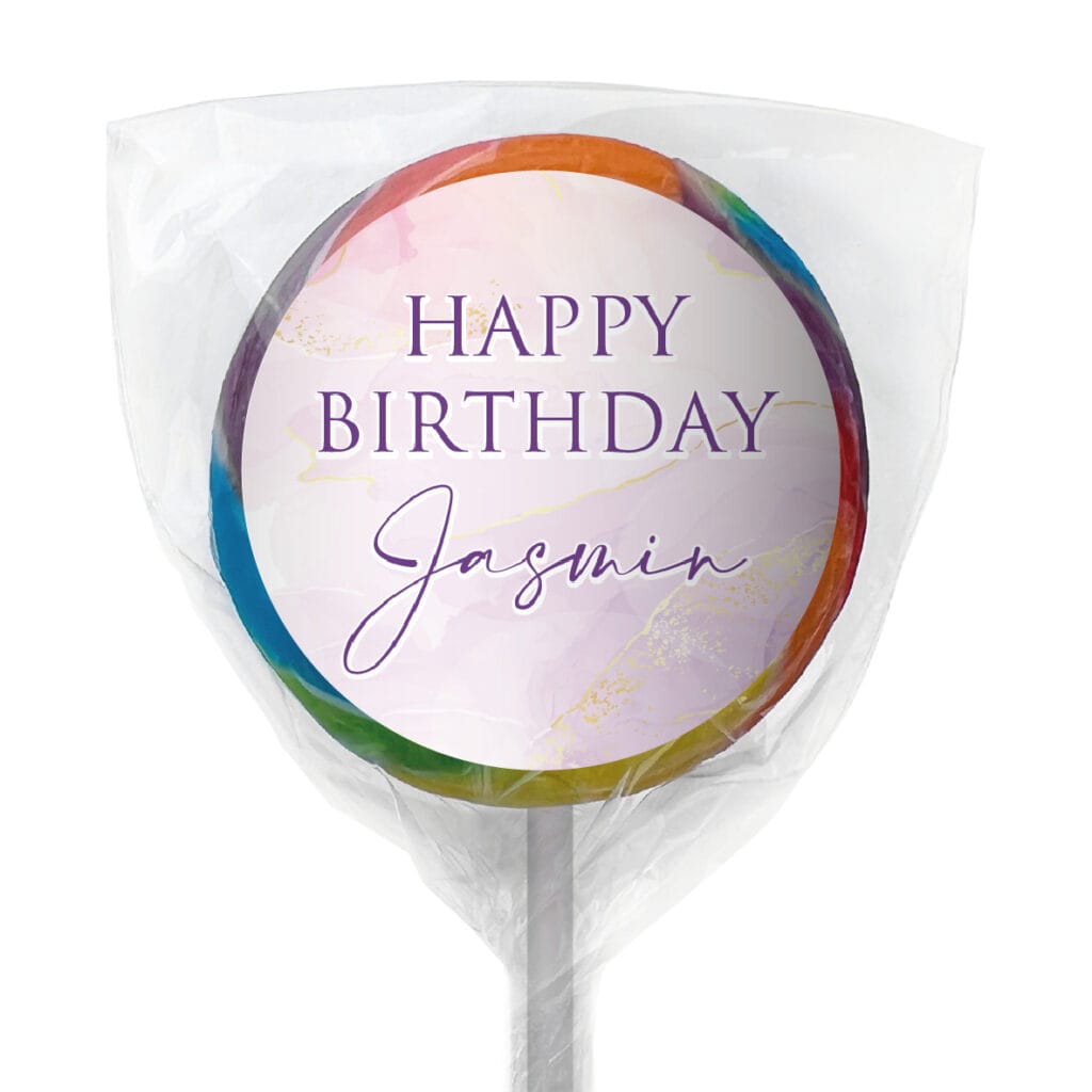 favour perfect favor marble purple lollipop rainbow