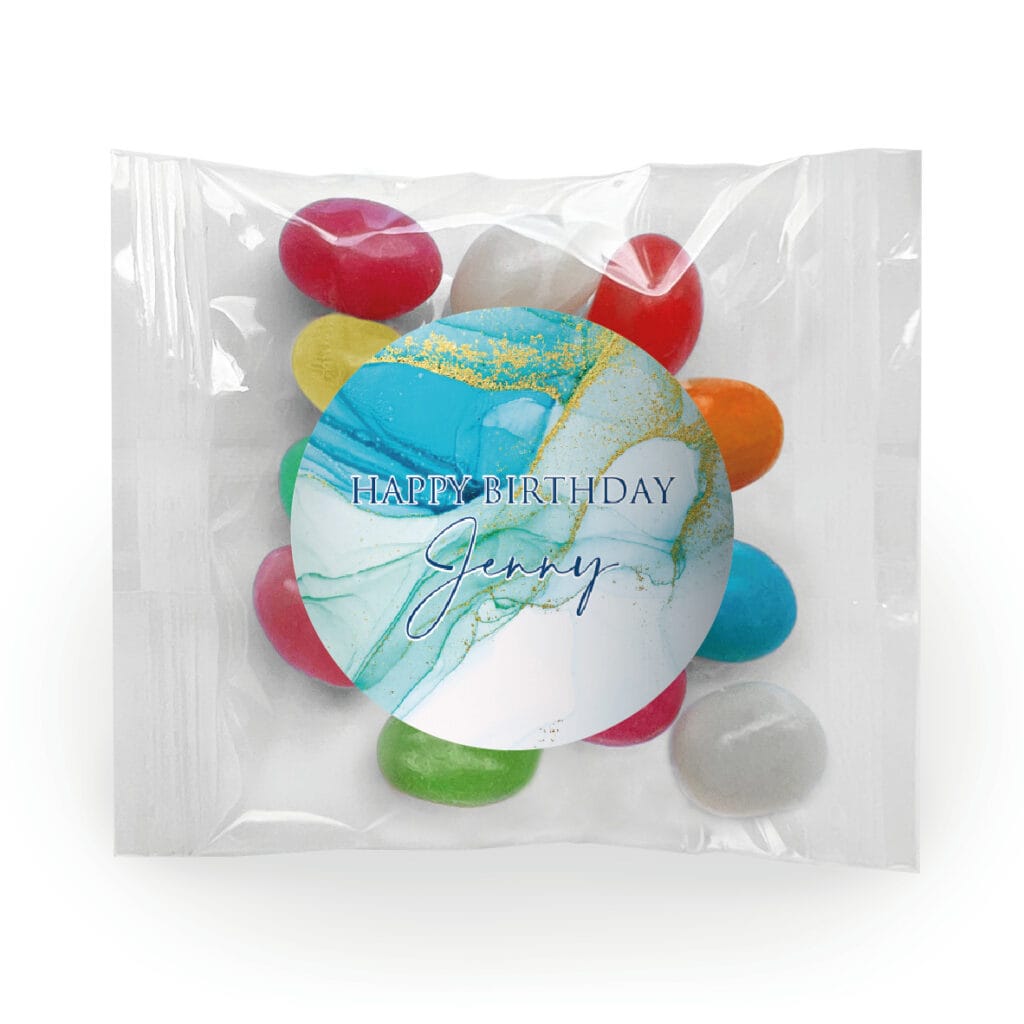 turquoise blue mini jelly beans