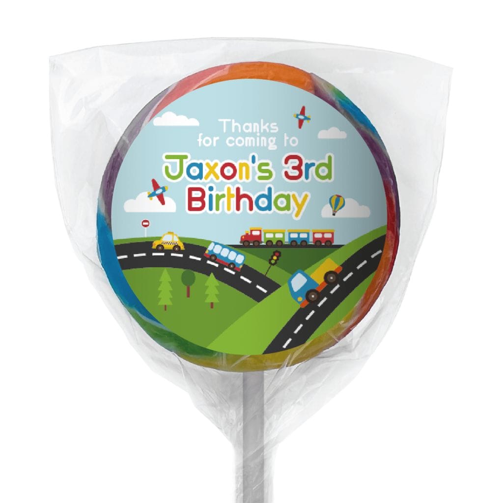 favour perfect favor cars trucks planes lollipop rainbow