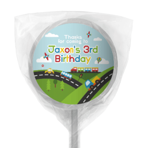 favour perfect favor cars trucks planes lollipop white