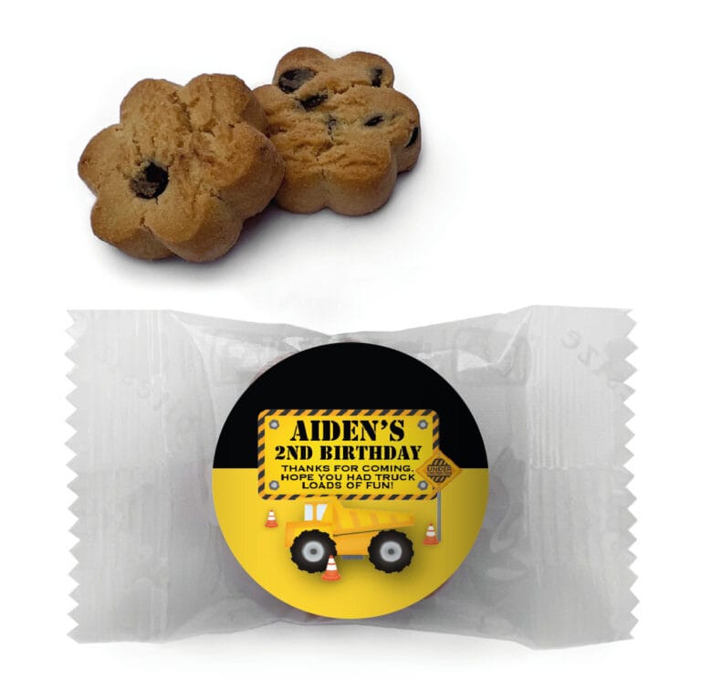 Construction Party Personalised Mini Cookies