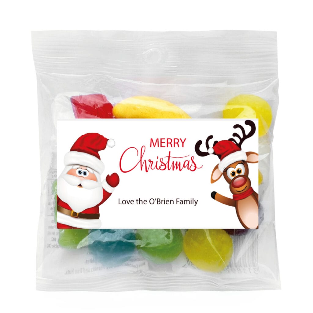 favour perfect favour waving santa christmas lolly bags
