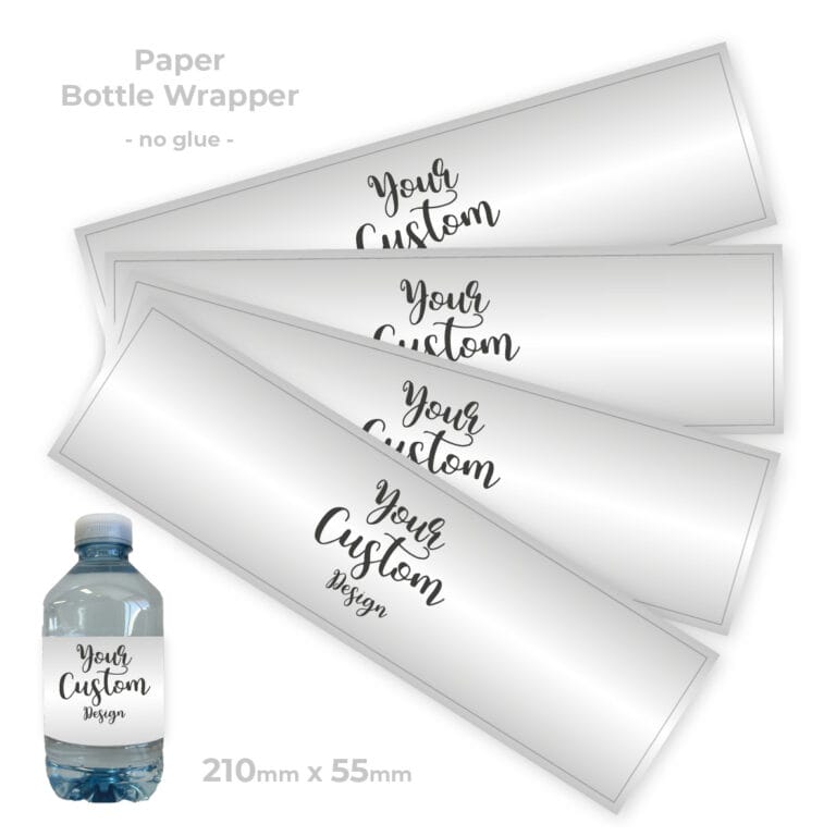 Custom Designed Personalised Water Bottle Labels (Set of 10)