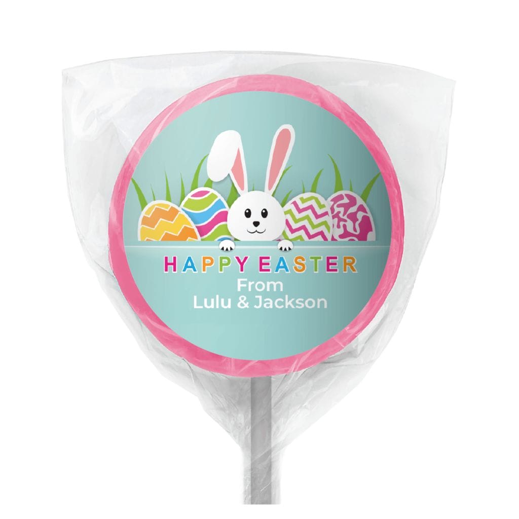 cute easter bunny lollipop pink (1)