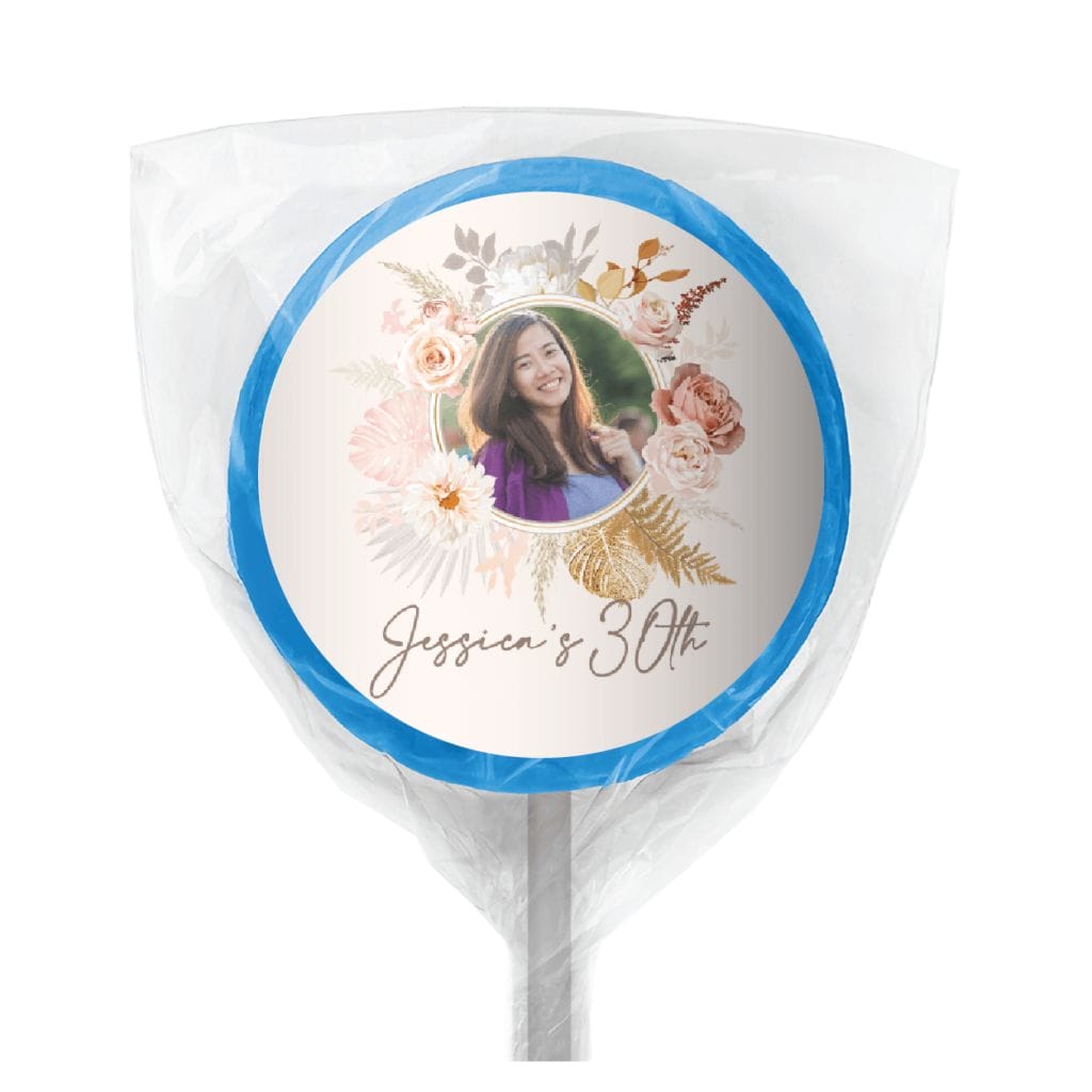 pink & white lace personalised lolly bags (copy)