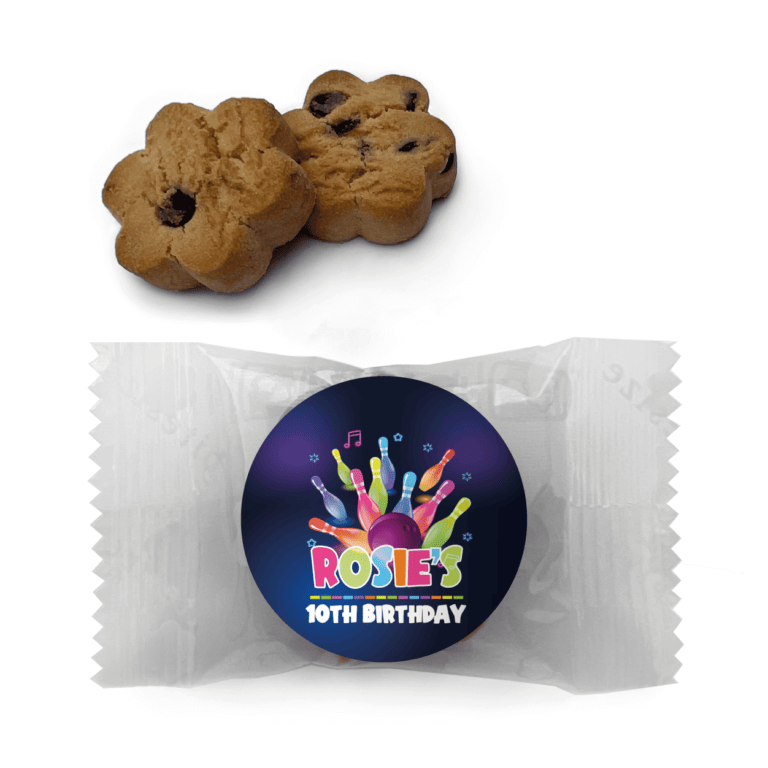 Ten Pin Bowling Party Custom Mini Cookies