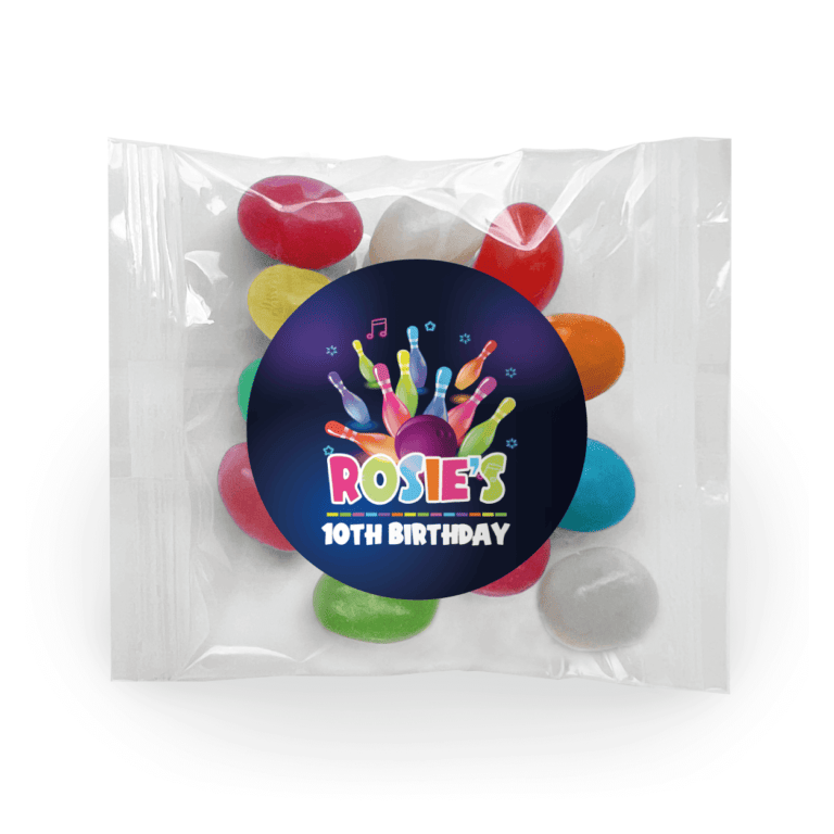 Ten Pin Bowling Party Custom  Jelly Bean Bags