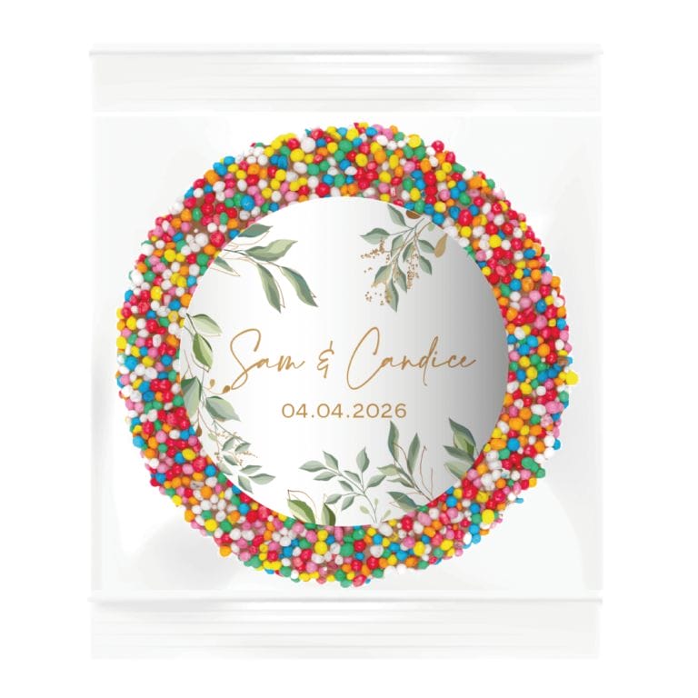 Eucalyptus Leaves Personalised Giant Chocolate Freckle