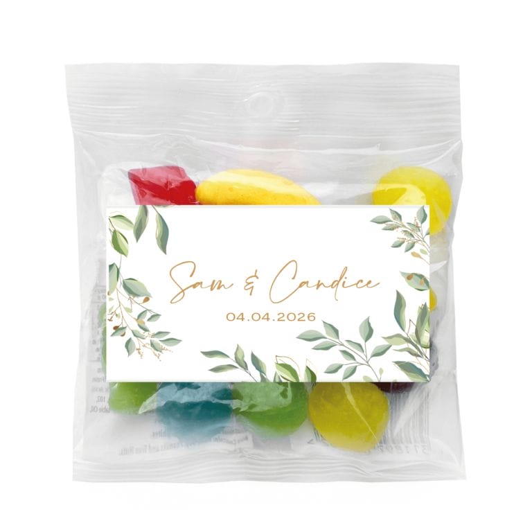 Eucalyptus Leaves Custom Lolly Bags