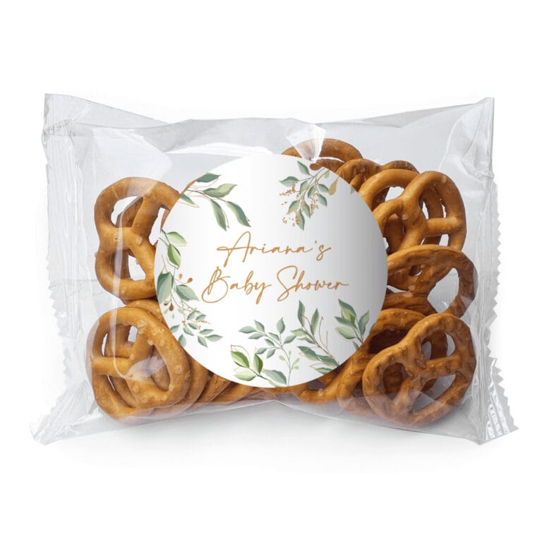 Eucalyptus Leaves Personalised Pretzel Bags