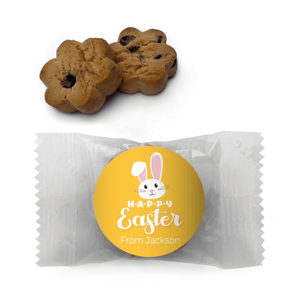 yellow bunny easter cookies custom