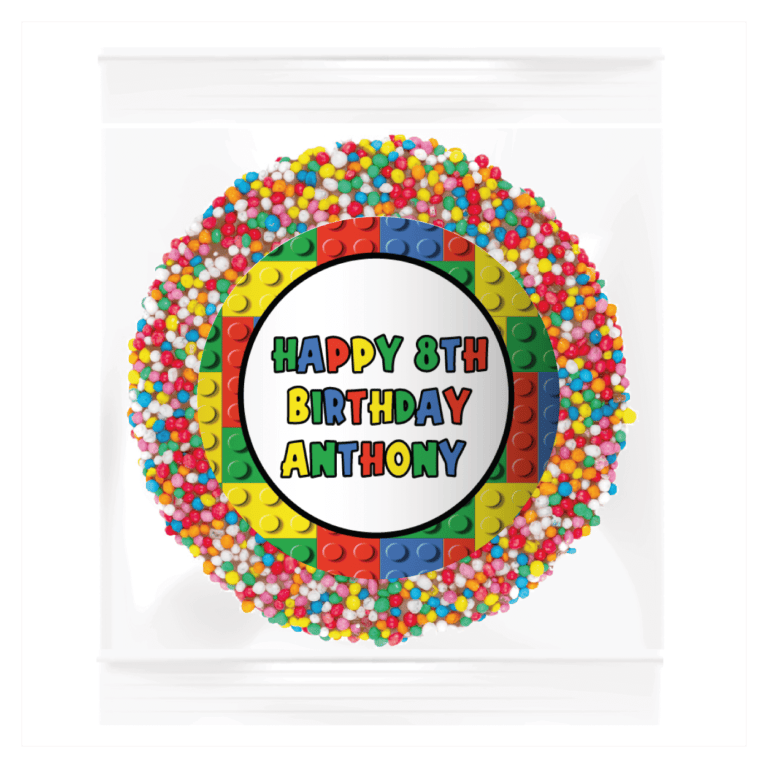 Lego Bricks Theme Custom Giant Chocolate Freckle