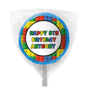 lego bricks personalised mini cookies