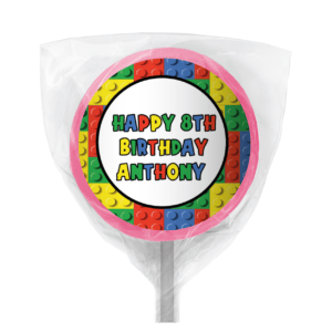 lego bricks personalised mini cookies