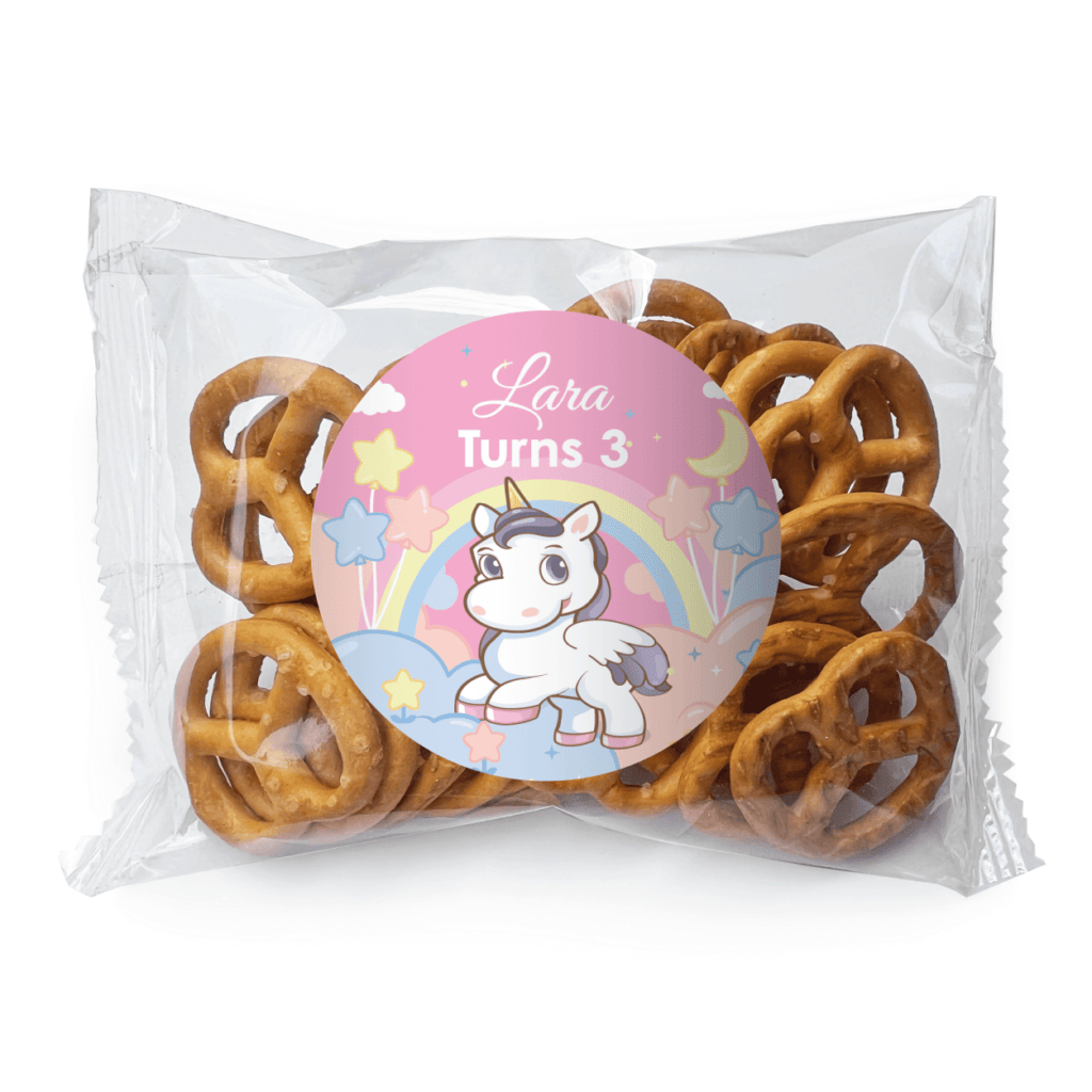 unicorn party personalised mini jelly bean bags