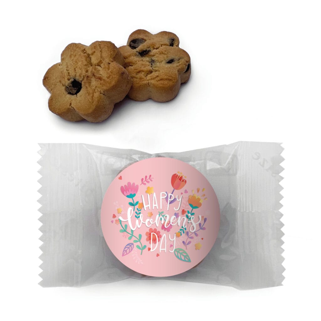 pastel florals favors cookie