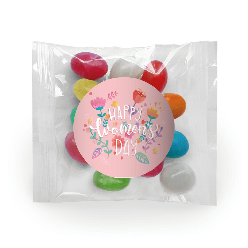 pastel florals favors jelly beans