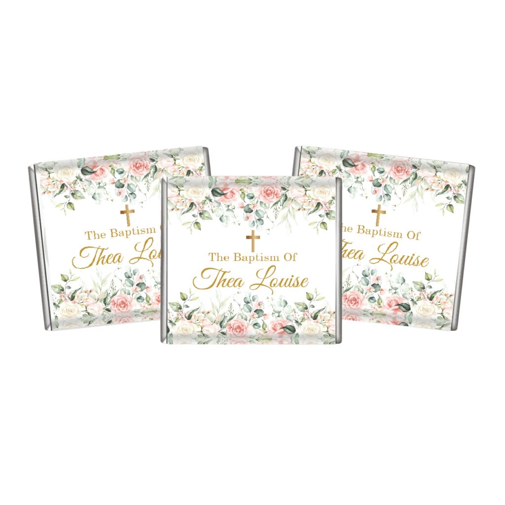 pink and cream roses bomboniere petite