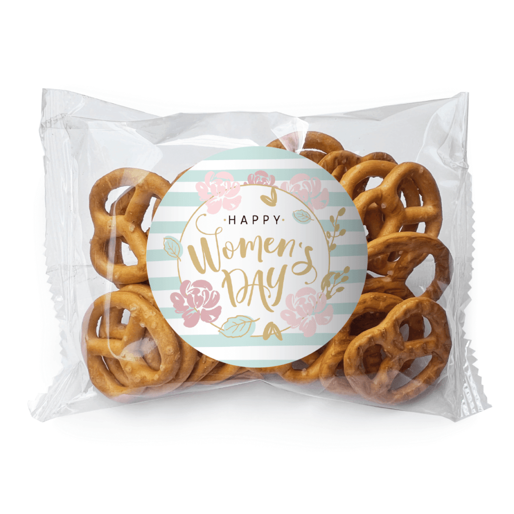 pretty pastel florals favors pretzel