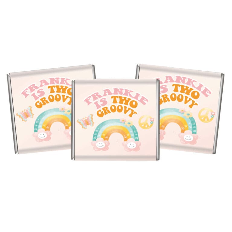 Groovy Retro Theme Custom Petite Chocolates