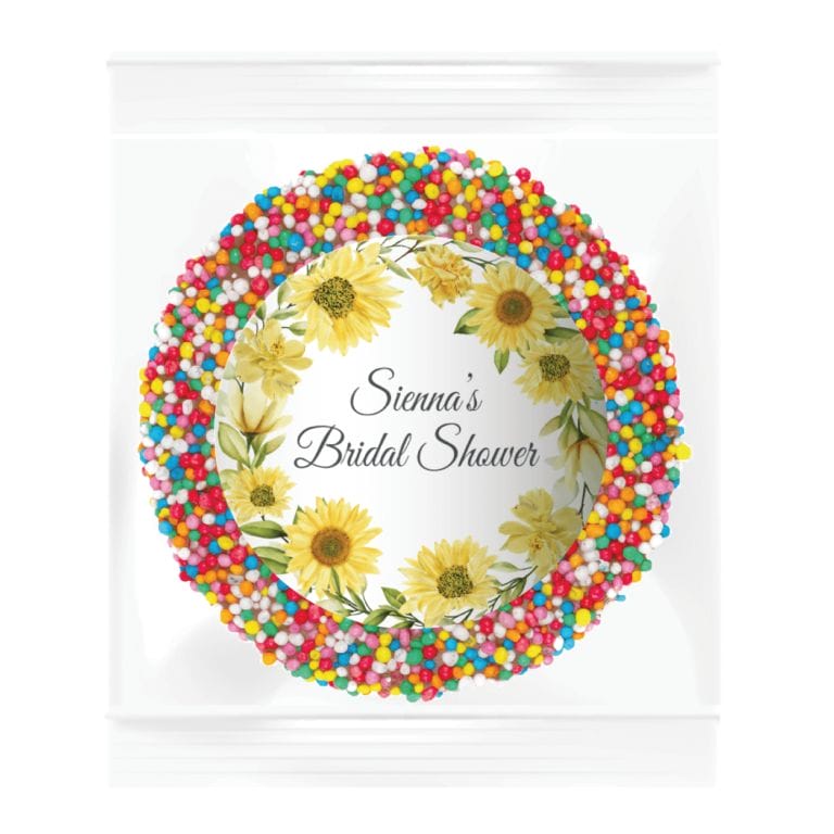 Sunflowers Personalised Giant Chocolate Freckle