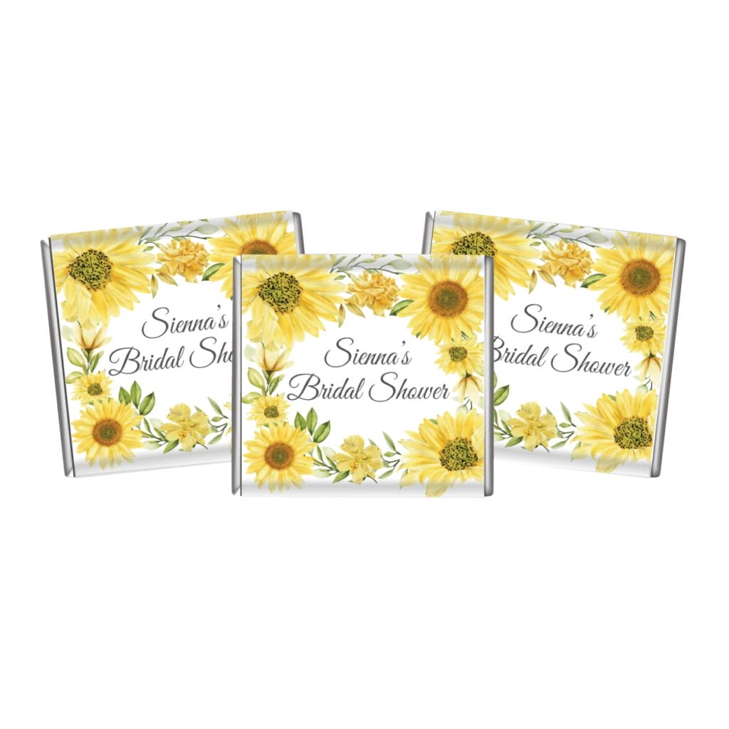 sunflowers mini chocolates