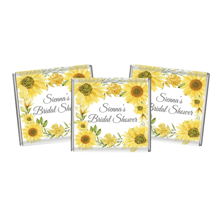 Sunflowers Petite Personalised Chocolates