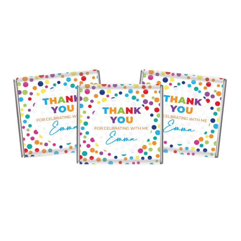 Rainbow Polka Dots Petite Chocolate Favours
