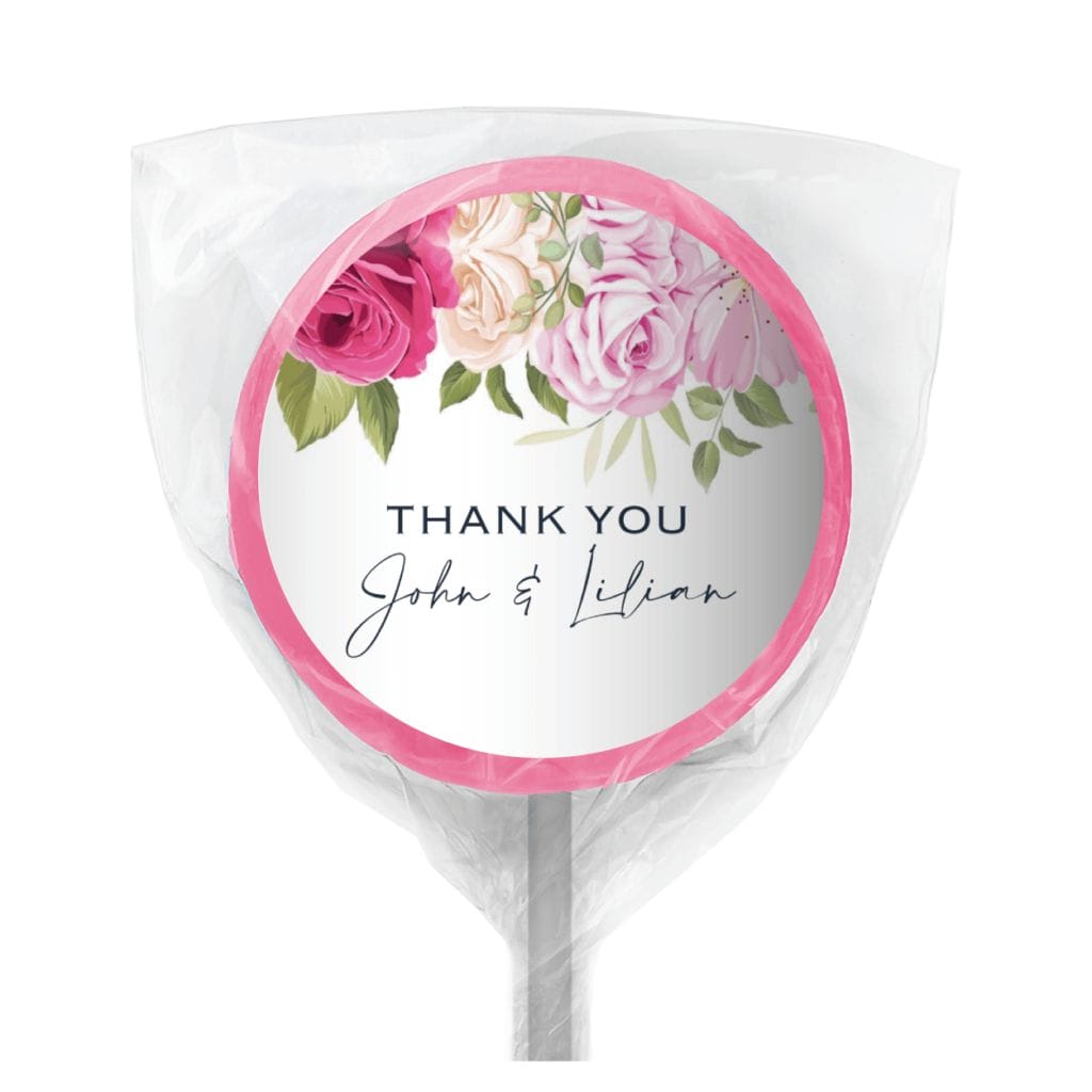 rose waterfall lollipop pink