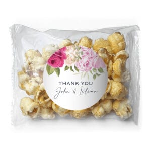 rose waterfall popcorn favors