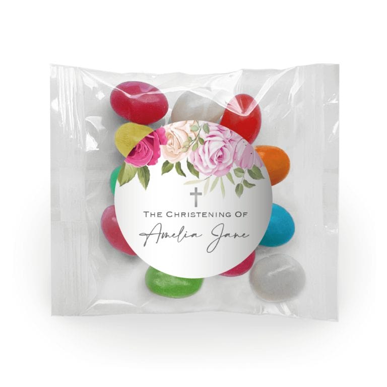 Rose Waterfall & Cross Custom Jelly Beans