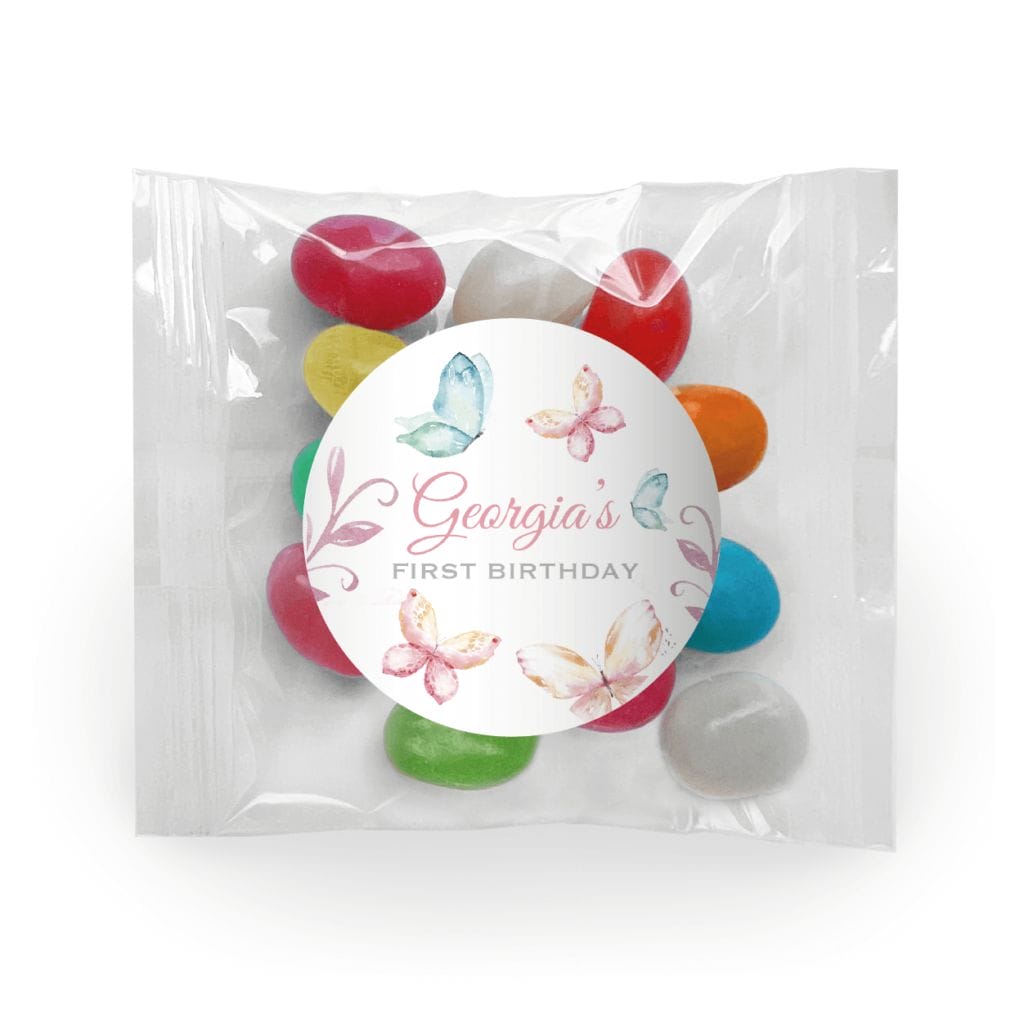 watercolour butterflies jelly beans