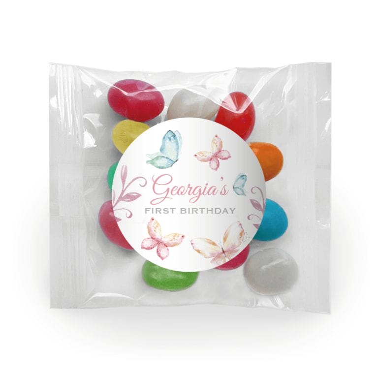 Pastel Butterfly Theme Custom  Jelly Bean Bags