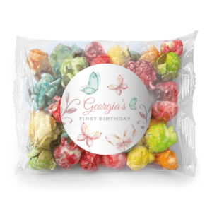 watercolour butterflies popcorn rainbow